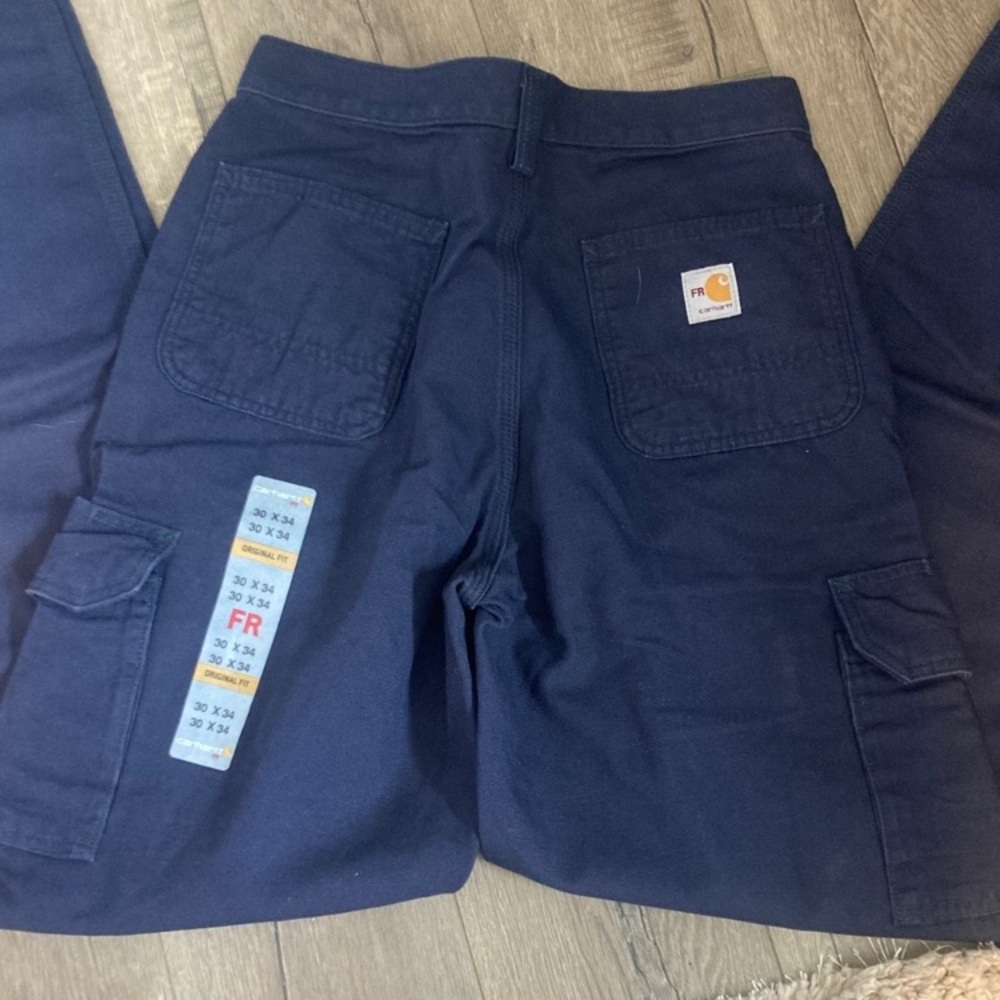 Carhartt Navy Cargo Pants - Picture 5 of 8